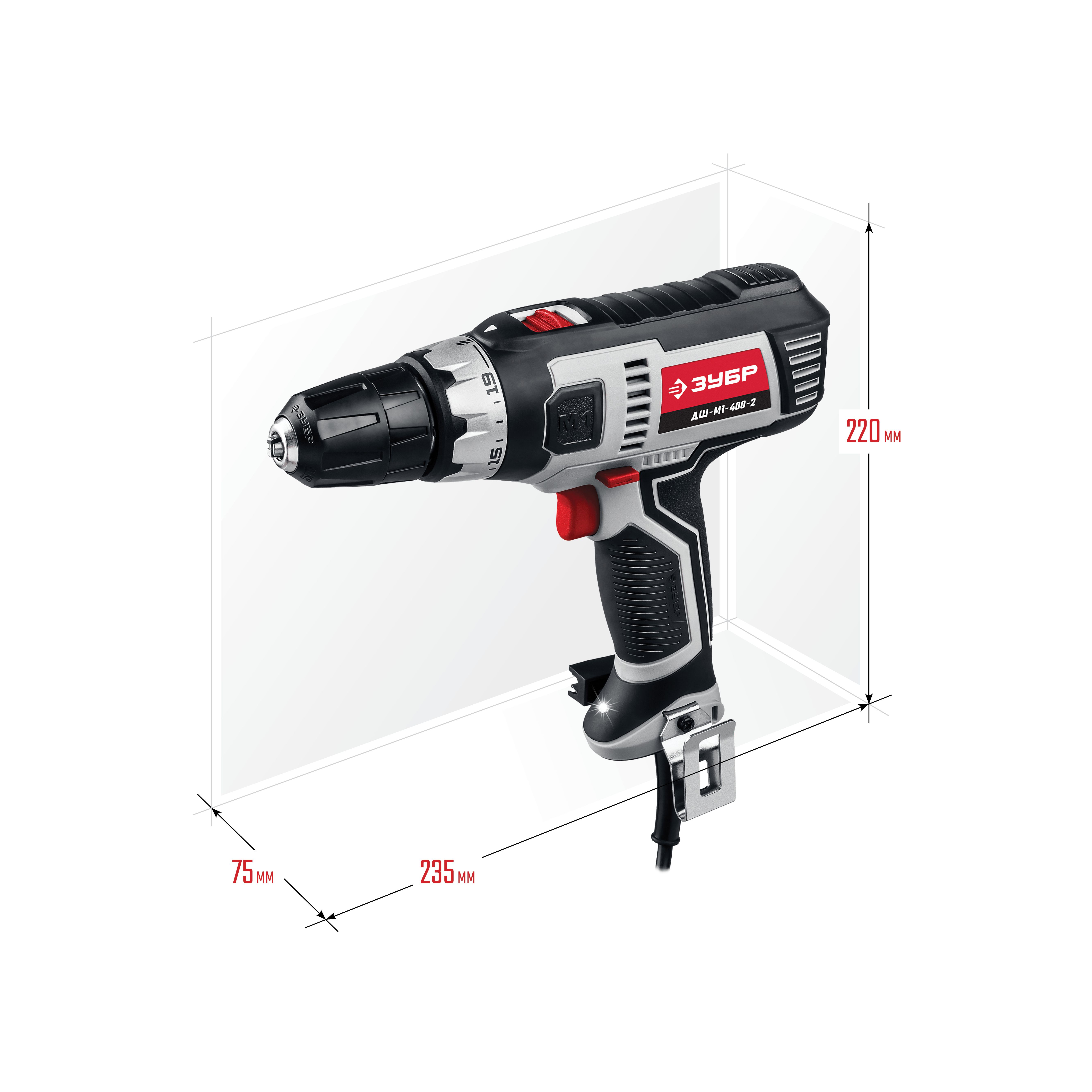 Дрель-шуруповерт сетевая ДШ-М1-400-2