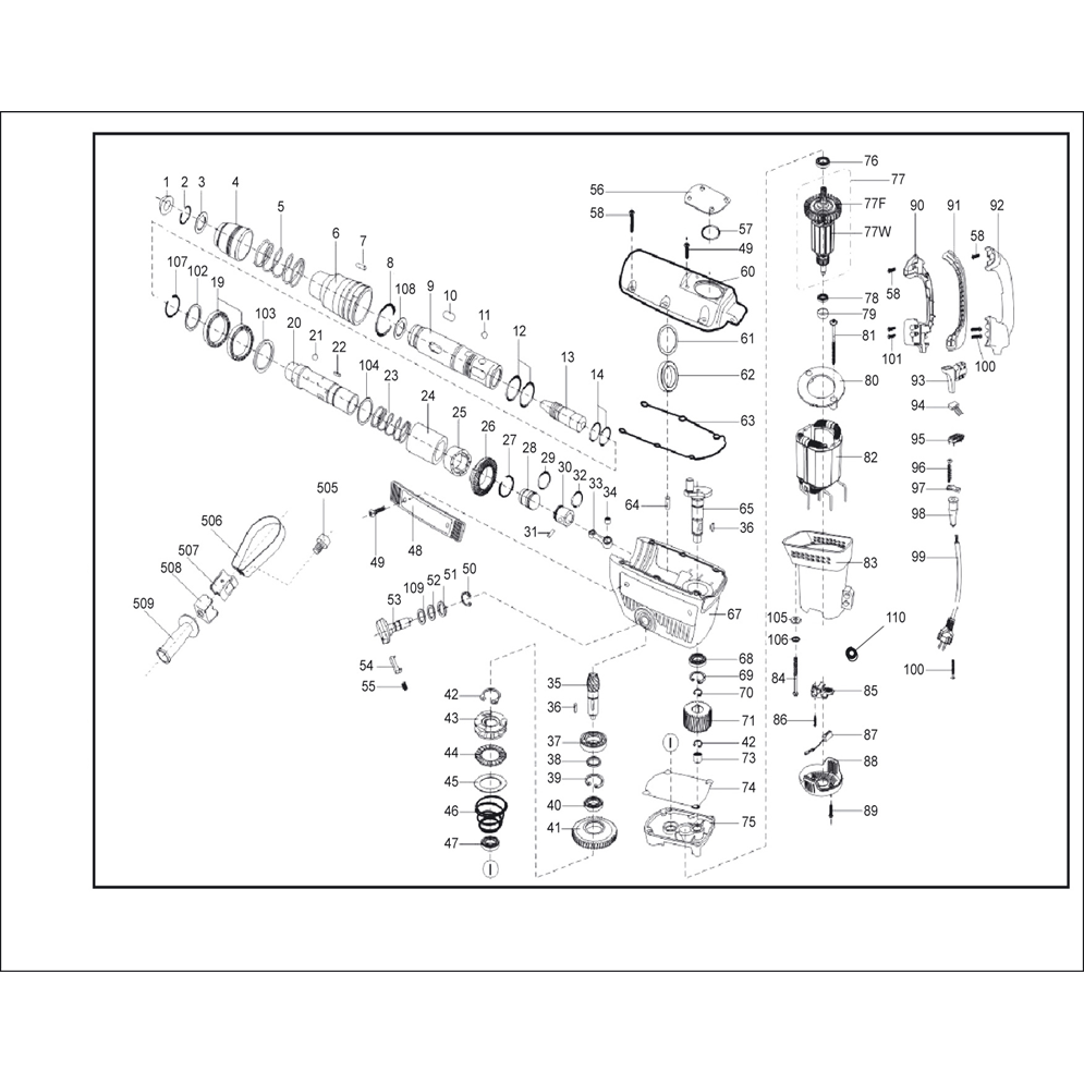 Перфоратор SDS-Max ЗП-1100ЭК